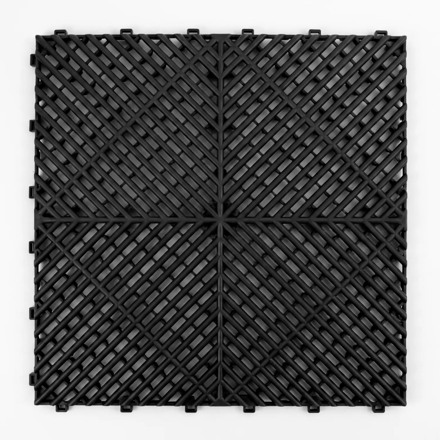 HY013 black greek key pattern garage floor tile, product view