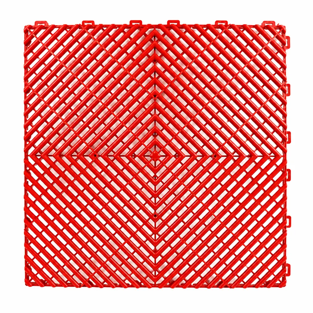 HY014 red diamond pattern garage floor tile, product view