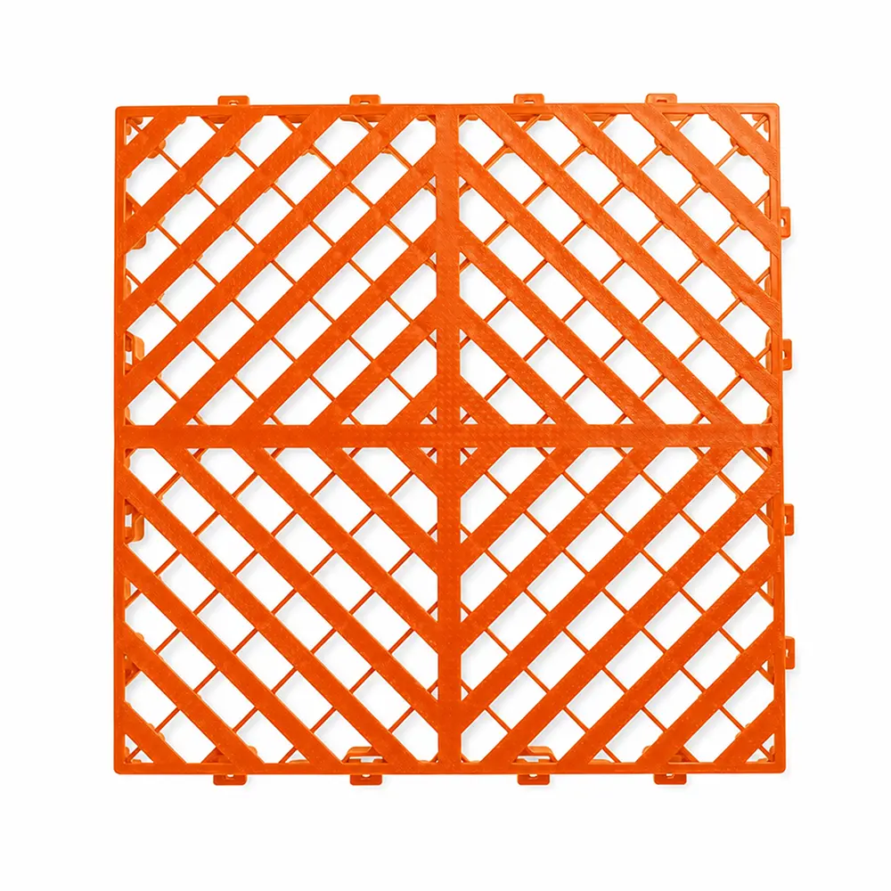 HY015 orange flat surface garage floor tile, product view