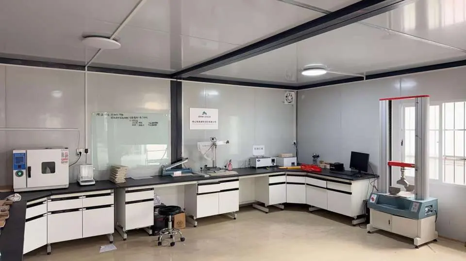 Testing instruments inside the Huiyao factory laboratory